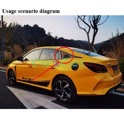 MG5 louver rear triangular window