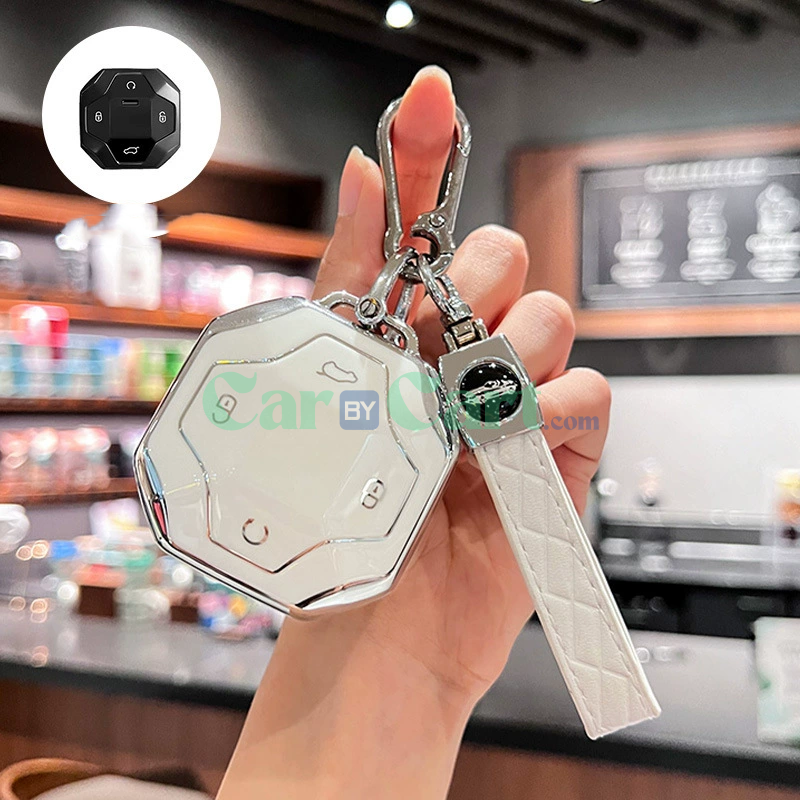 2025 T2 TPU+Leather Rope Key Case