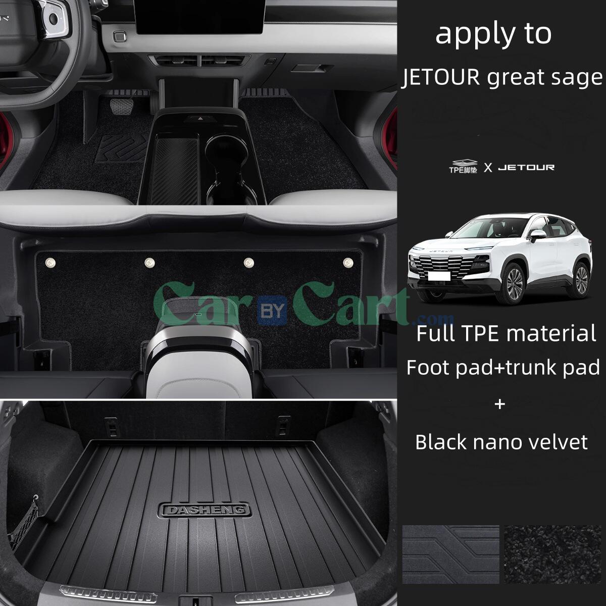2024 great sage TPE+Nano Velvet Foot Mat+Trunk mat