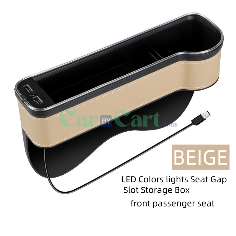 2025 T1 LED Colors lights Seat Gap Slot Storage Box