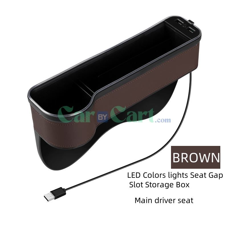 2025 T1 LED Colors lights Seat Gap Slot Storage Box