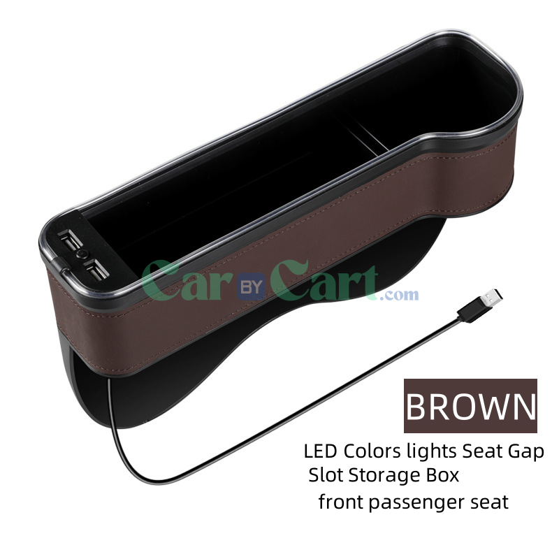 2025 T1 LED Colors lights Seat Gap Slot Storage Box