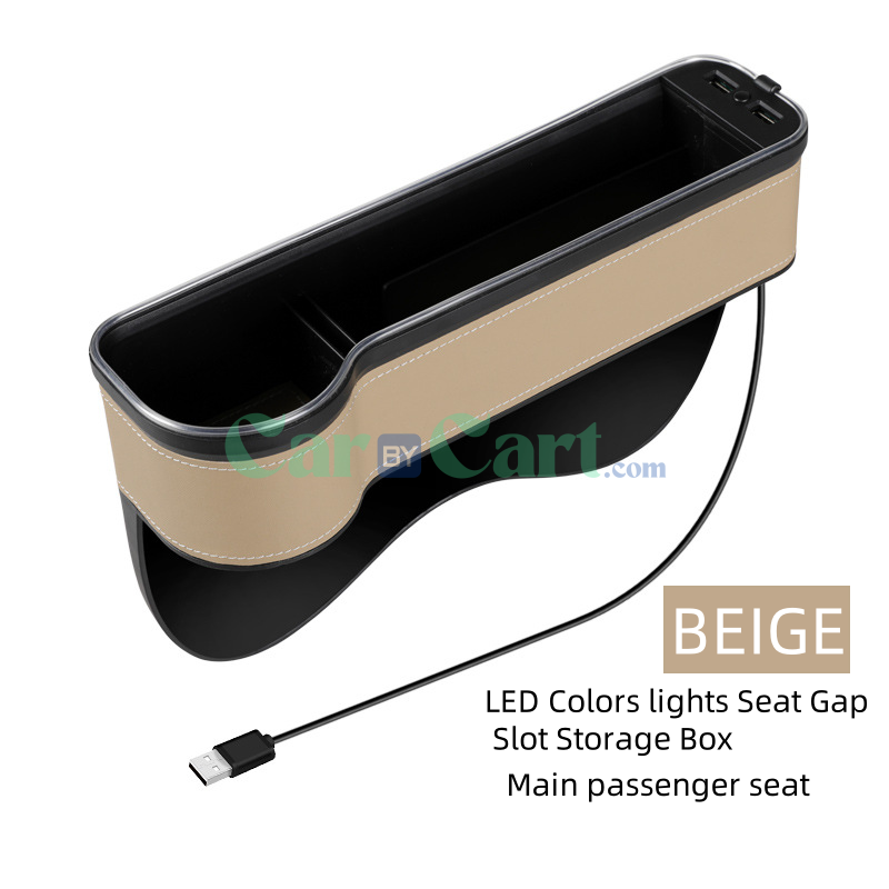 2025 T1 LED Colors lights Seat Gap Slot Storage Box