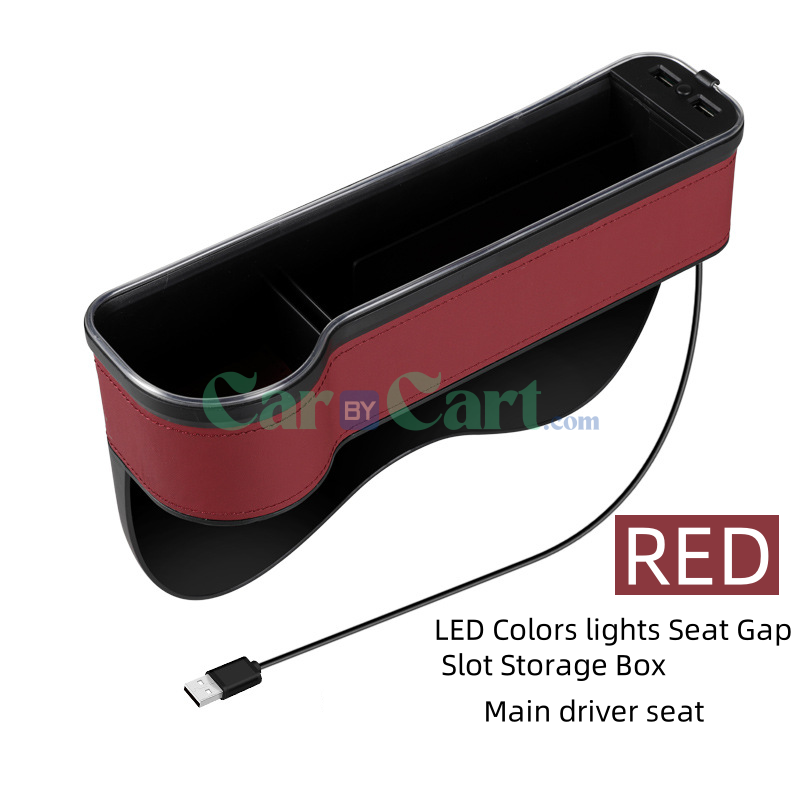 2025 T1 LED Colors lights Seat Gap Slot Storage Box