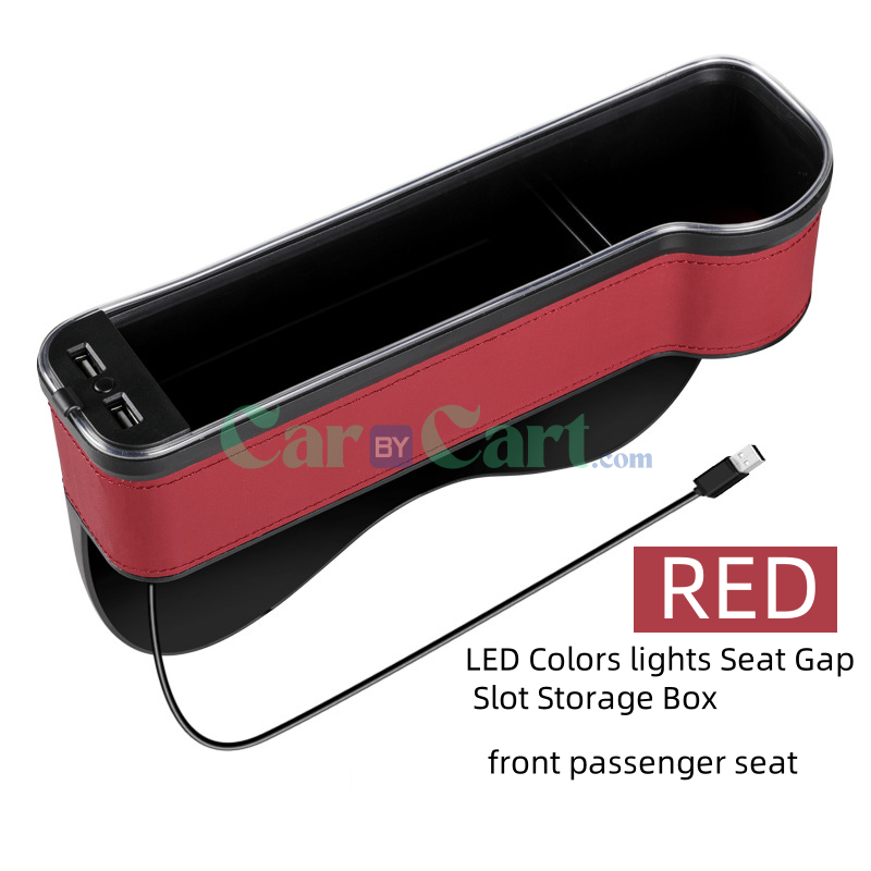 2025 T1 LED Colors lights Seat Gap Slot Storage Box