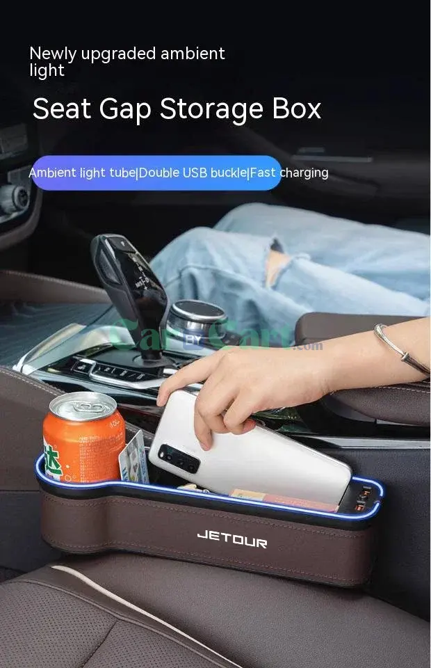 2025 T1 LED Colors lights Seat Gap Slot Storage Box