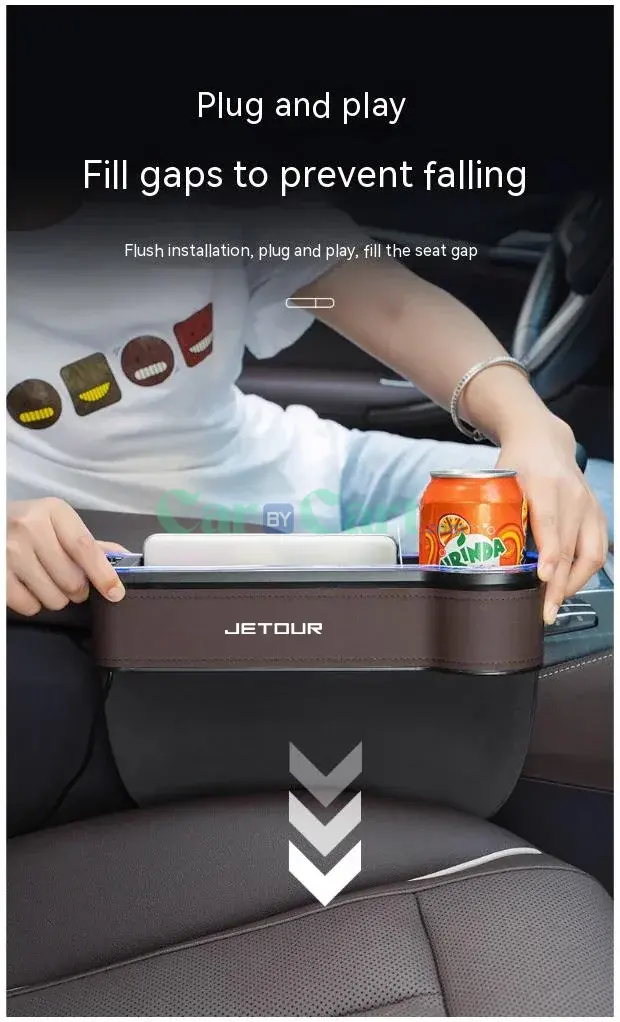 2025 T1 LED Colors lights Seat Gap Slot Storage Box