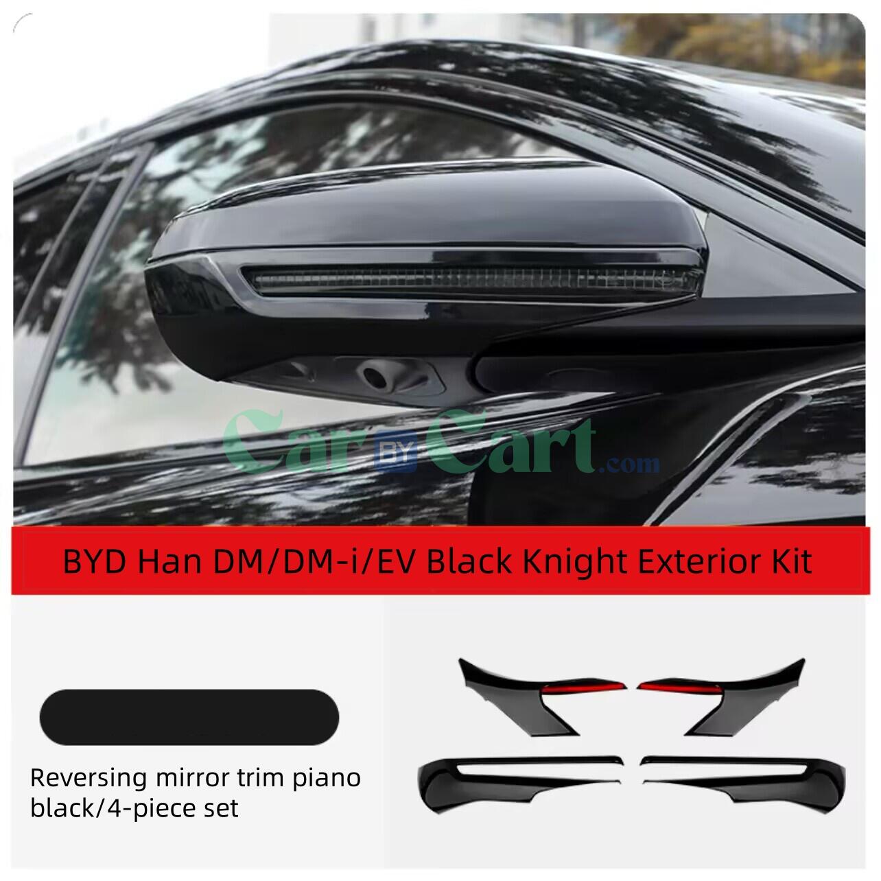 2025 BYD Han DM-i Piano black reverse mirror decorative strip