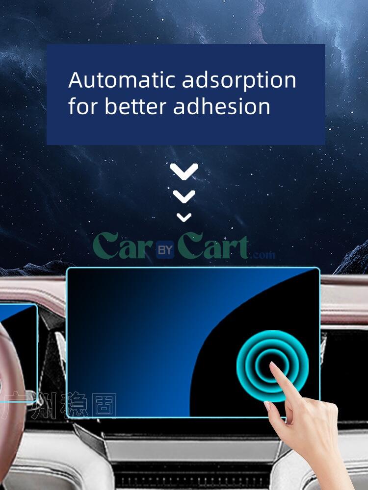 2025 BYD Xia Instrument screen+navigation screen+passenger screen blue light tempered film