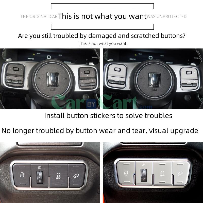 2024 TANK300 central control shift button sticker