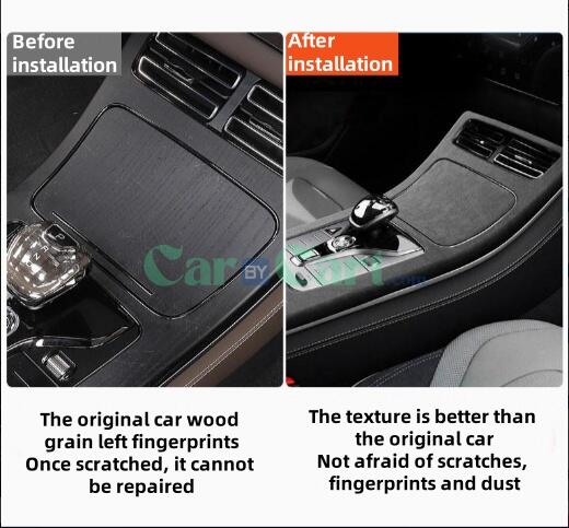 24 Han DM-i Smart Carbon fibre pattern gear shift panel
