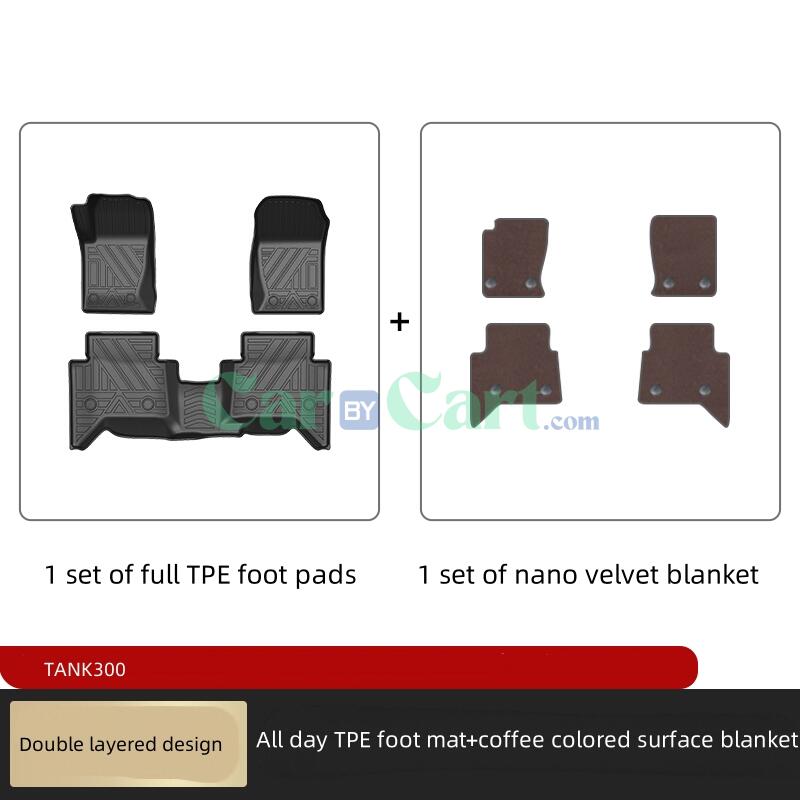 2024 TANK300 TPE+carpet foot pad