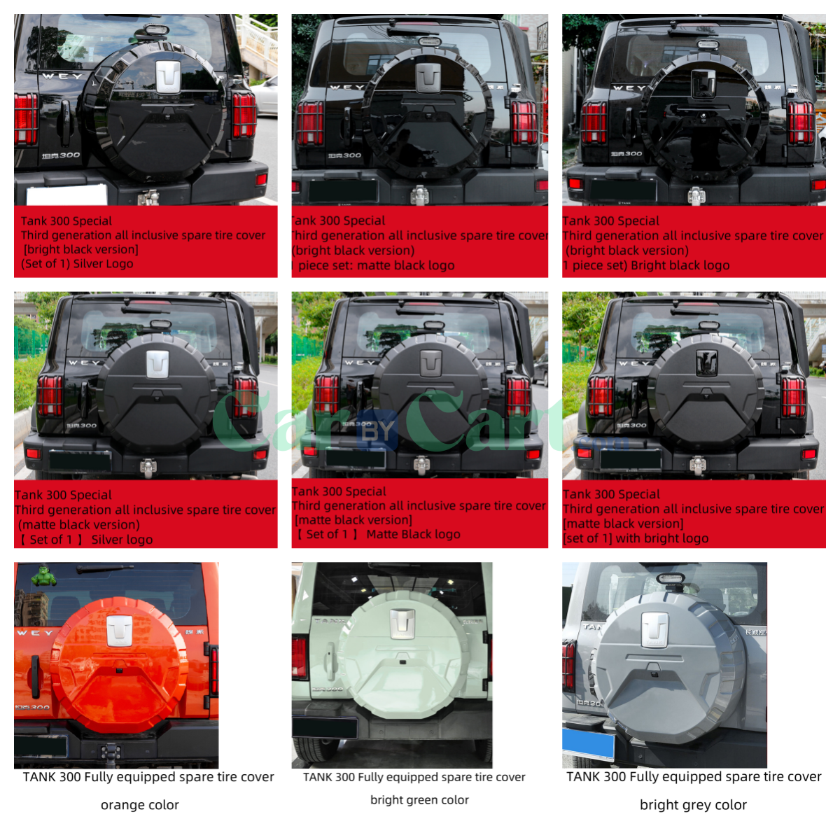 2025 TANK 300 Fully equipped spare tire cover