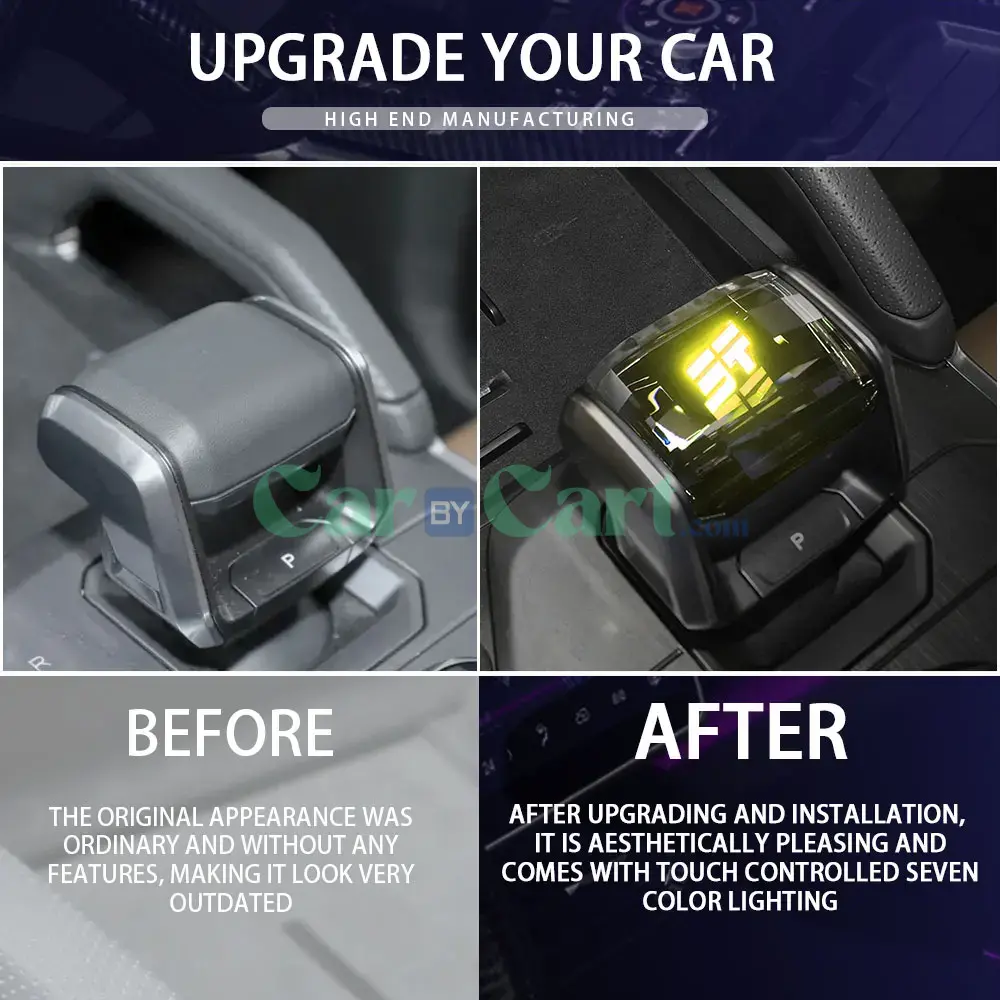 2025 T2 Car Crystal Handle Gear Shift with LED Light