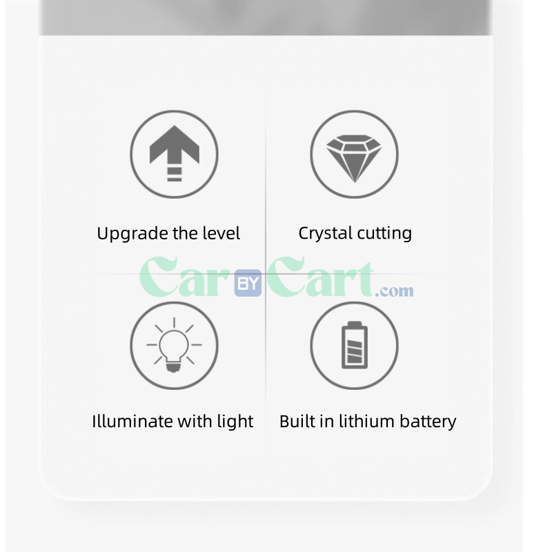 2025 T2 Car Crystal Handle Gear Shift with LED Light