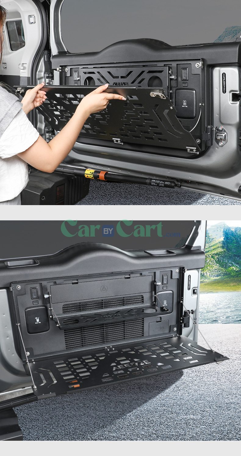 2025 T2 aluminum alloy tailgate folding storage rack