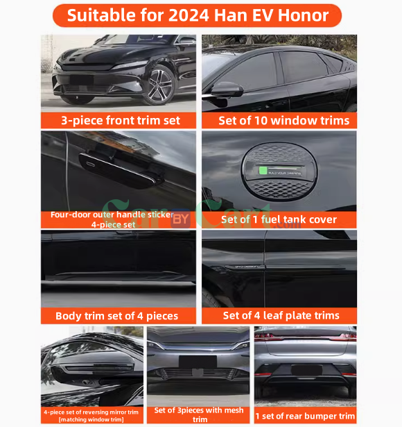 2024 هان EV هونر بلاك نايت شكله كده.