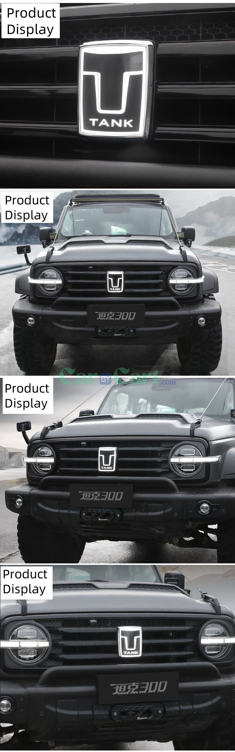 2025 TANK 300 Grille illuminated car emblem