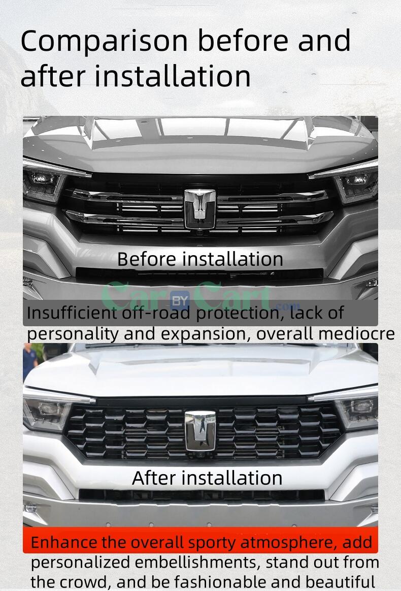 2024 تانك 400 سيارة جديدة للطاقة مصبغة أمامية على شكل قرص العسل