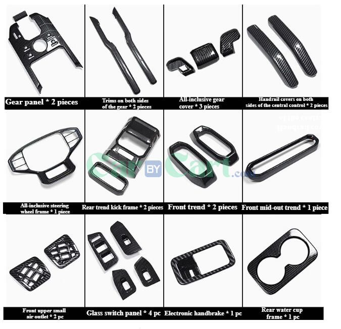 Jetout T2 air outlet carbon fiber interior kit