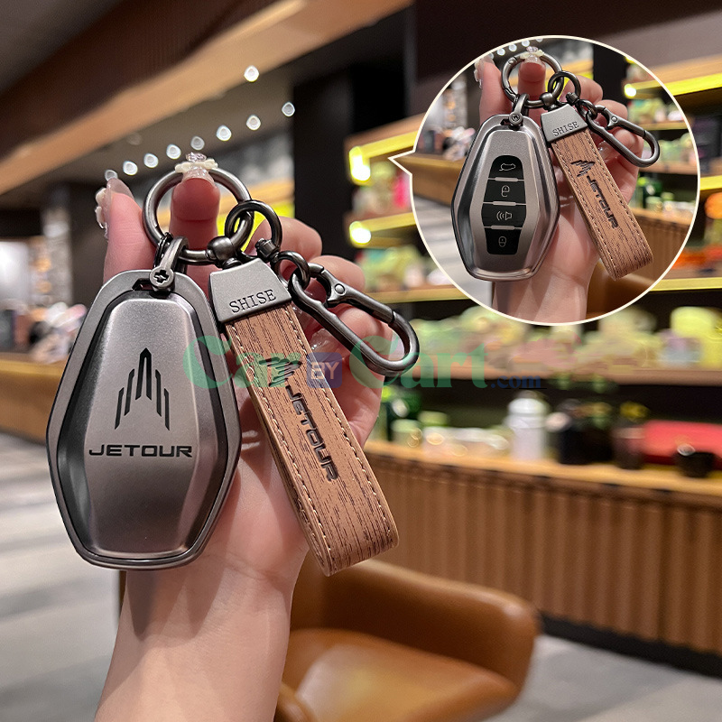 2025 Jetour X90PLUS Wood grain rope Key Case