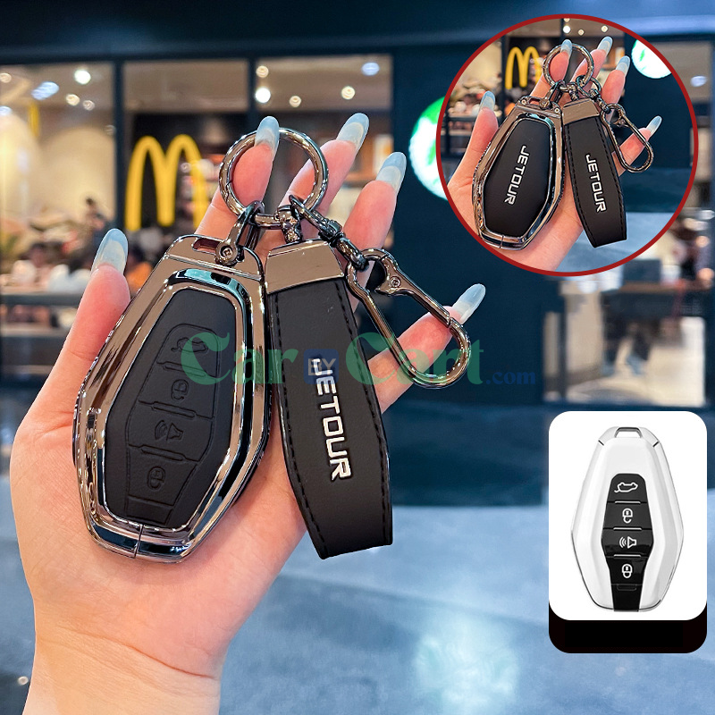 2025 Jetour X70 Chao Yue Edition Zinc alloy+leather rope key case