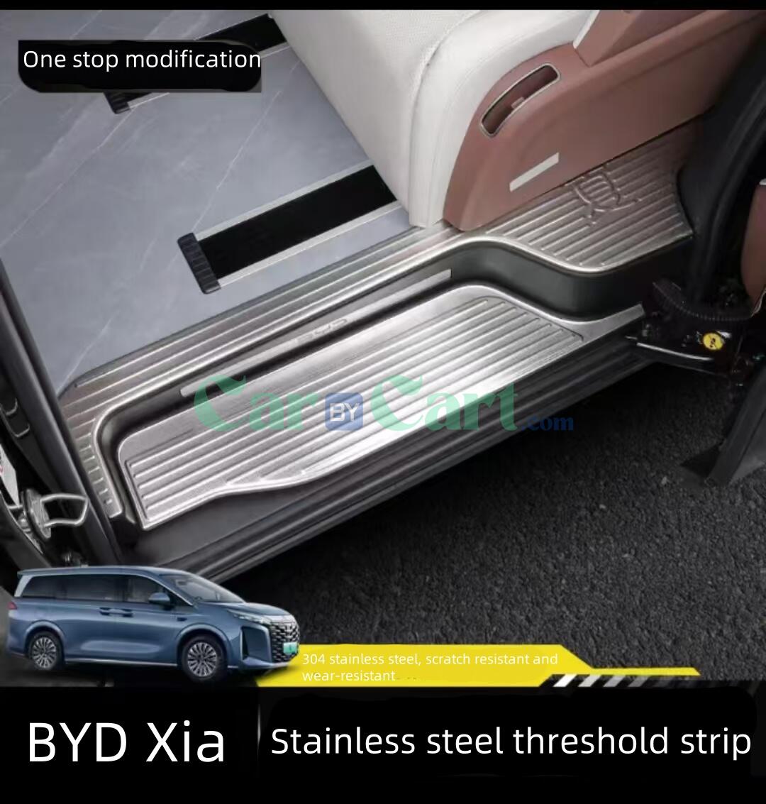 شريط عتبة من الفولاذ المقاوم للصدأ لسيارة 2025 BYD Xia 304.