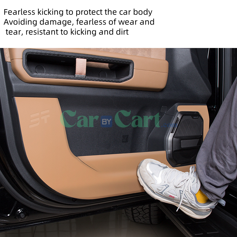 2025 T1 Car Door/B-pillar/Passenger glove box anti kick leather Anti Kick Protection Pad