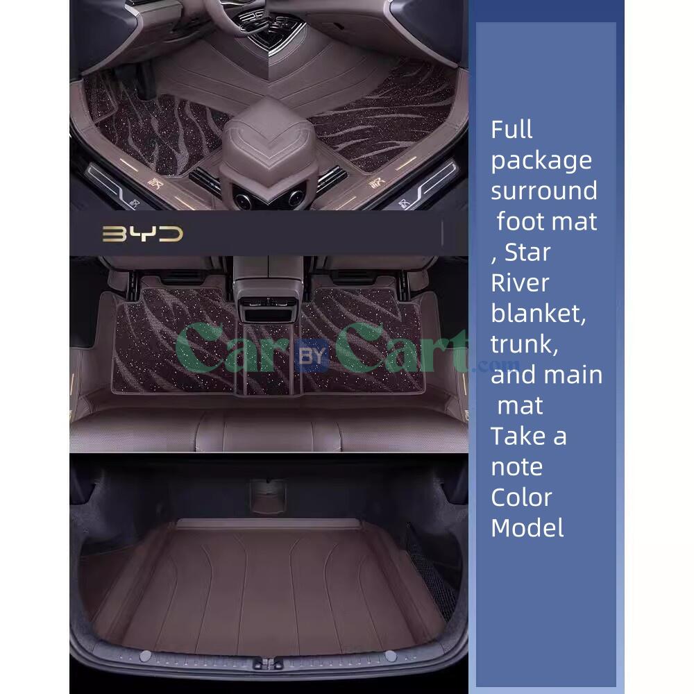 2025 BYD Han DM-i Smart Double layered Star River Carpet+Main Mat