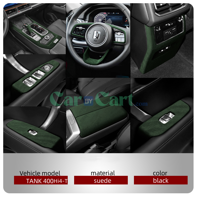 2025 TANK400NEW ENERGY Complete set of 14 suede decorative patches inside the car
