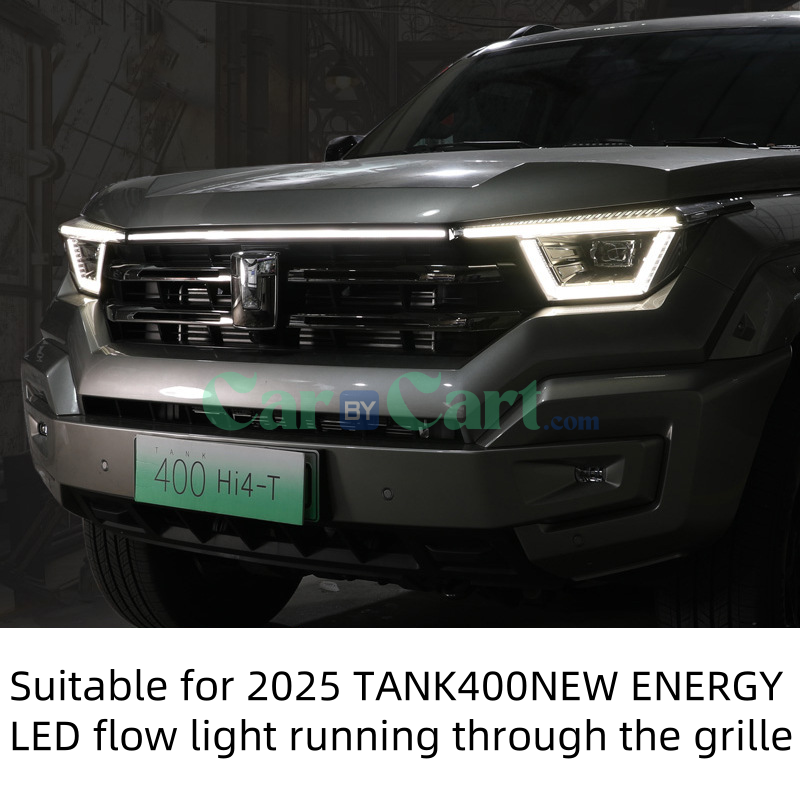 2025 TANK400NEW ENERGY LED flow light running through the grille