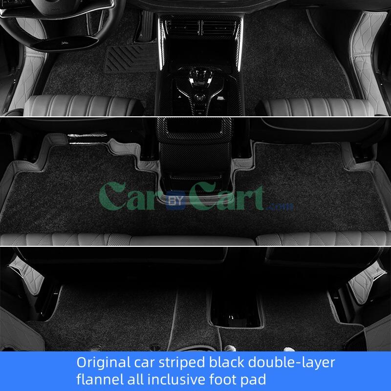 2025 BYD Tang DM-i Smart Seven seater floor mat original car striped style double-layer flannel