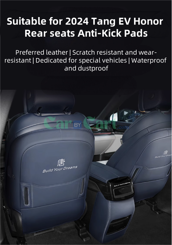 2024 Tang EV Honor Rear seats Anti-Kick Pads