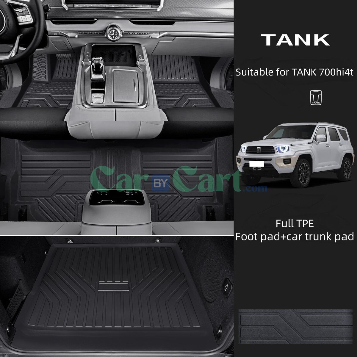 2024 TANK 700 New Energy TPE foot mat+TPE trunk mat