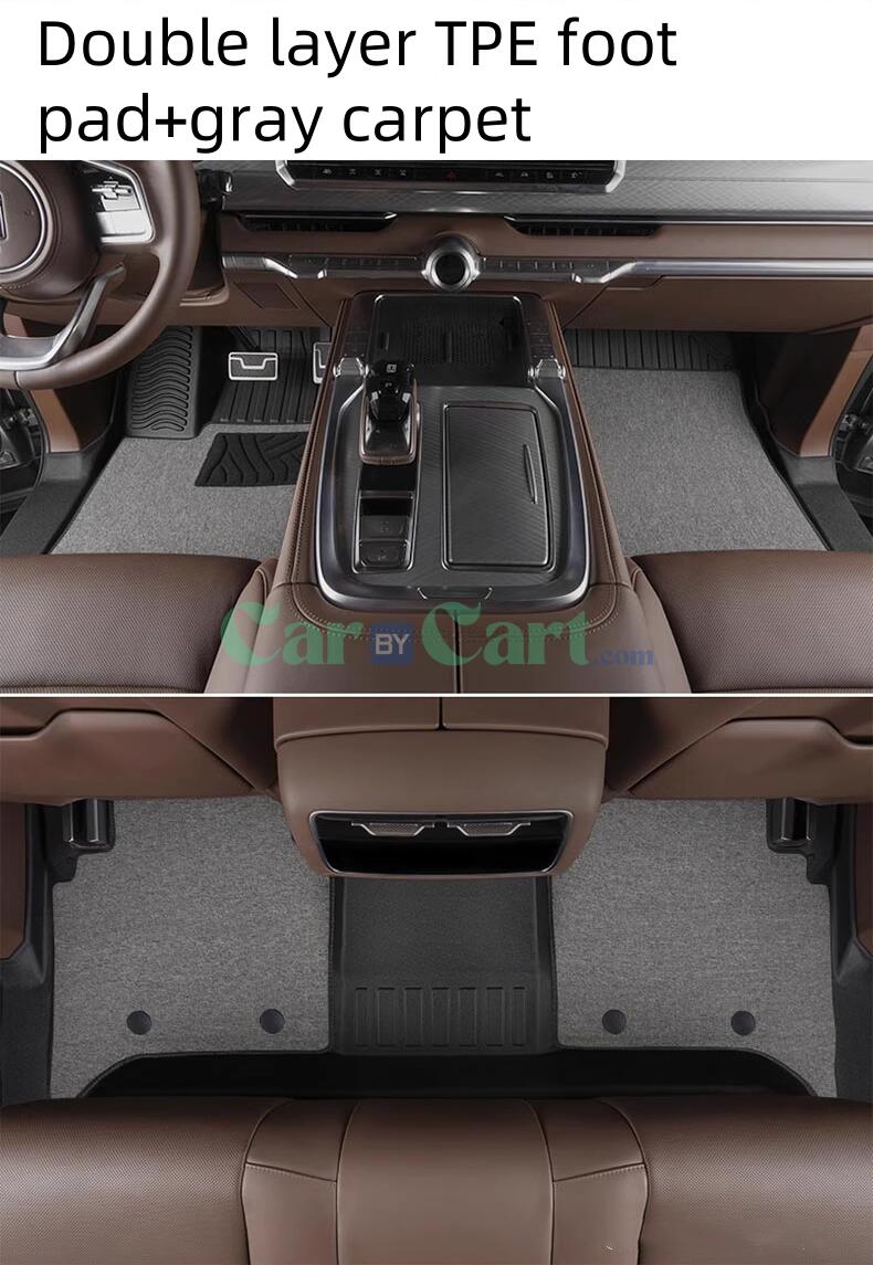 2024 TANK 700 New Energy TPE+Carpet Car Floor Mat+TPE Trunk Mat