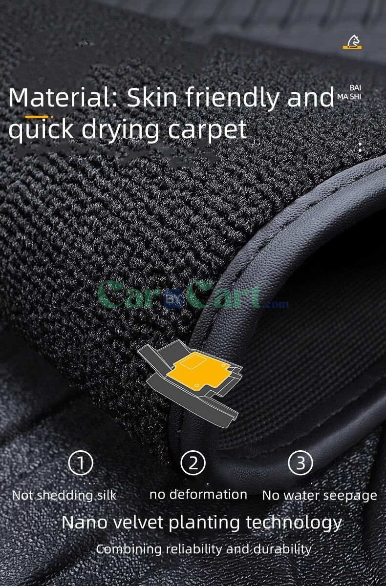 2024 TANK 700 New Energy TPE+Carpet Car Floor Mat+TPE Trunk Mat