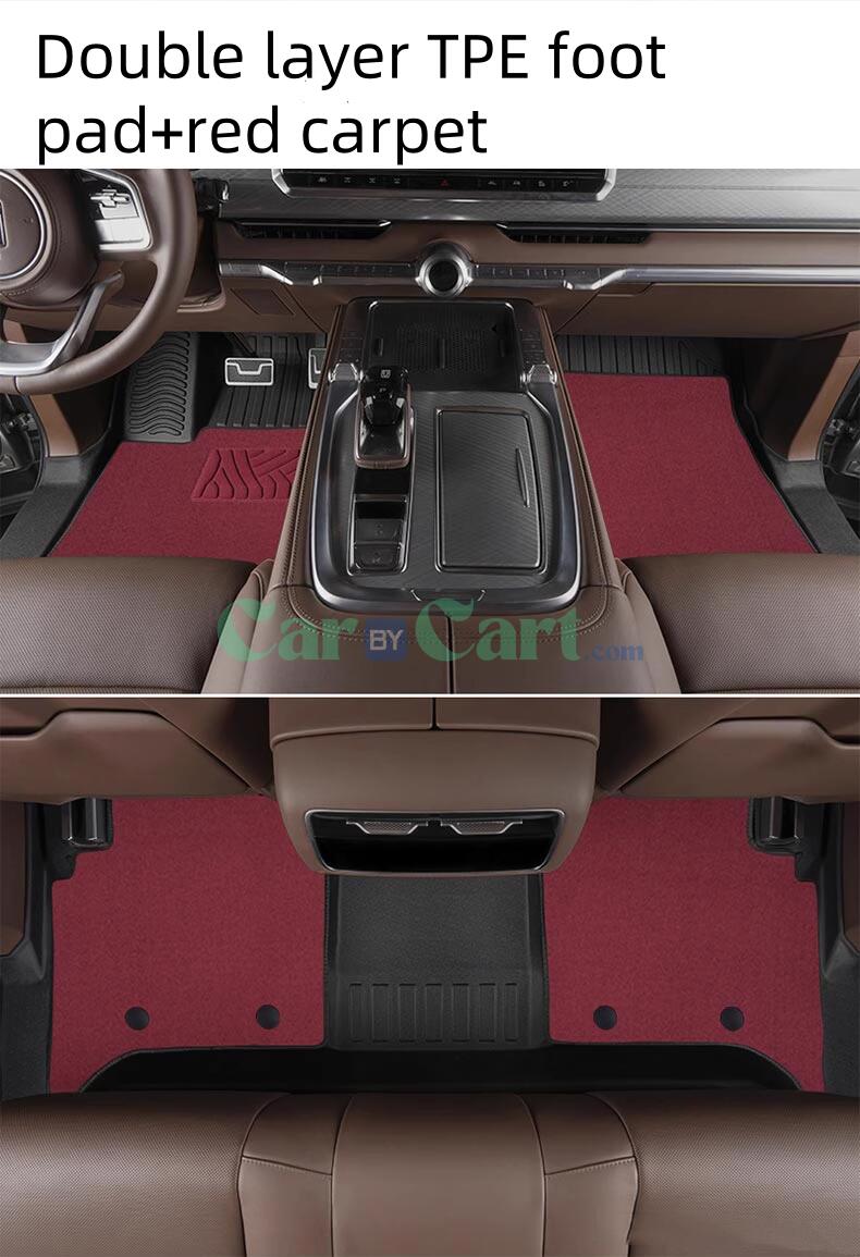 2024 TANK 700 New Energy TPE+Carpet Car Floor Mat+TPE Trunk Mat