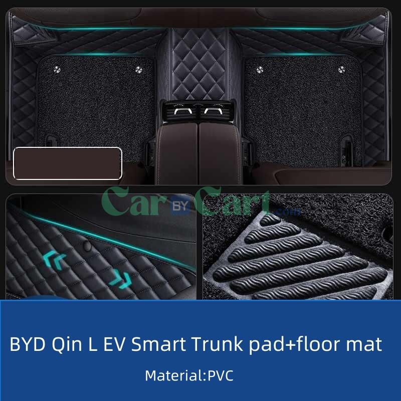 2025 BYD Qin L EV Double layered Olay XPE foot pad+trunk pad