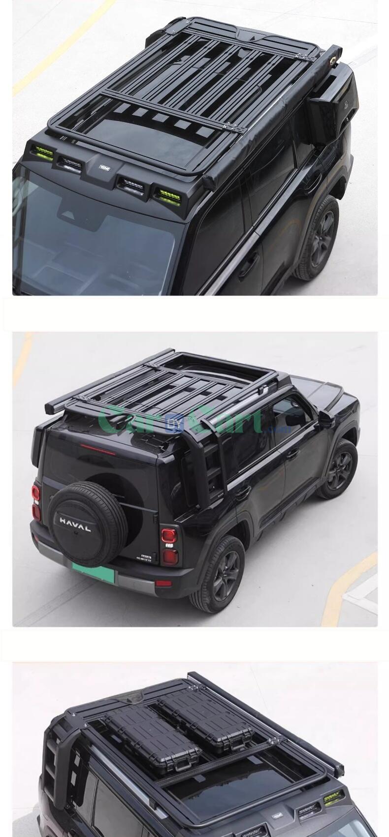 2024 هافال منغ لونج لونج أسود منصة السقف الخارجي