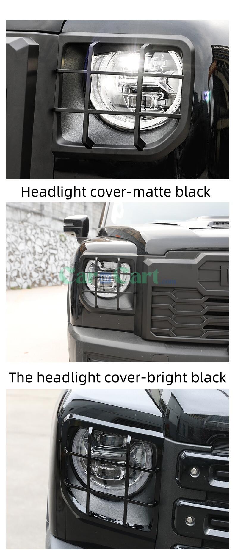 2024 HAVAL MENGLONG Front and rear headlight protective covers
