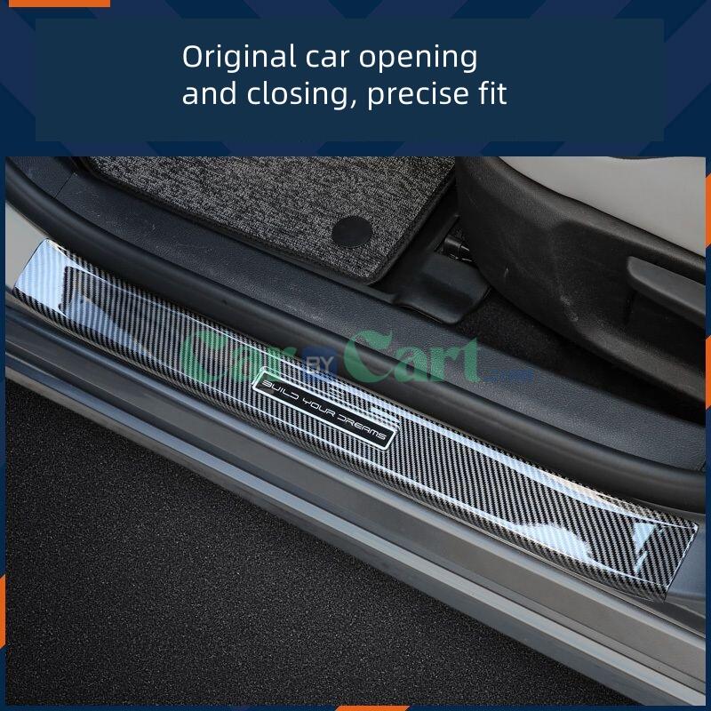 2025 BYD Qin PLUS DM-i بيوصل ببانل حماية خلفية داخلية وخارجية بنمط ألياف الكربون الذكية.