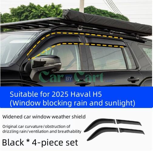 2025 HAVAL H5 Window sunshade and rain shield