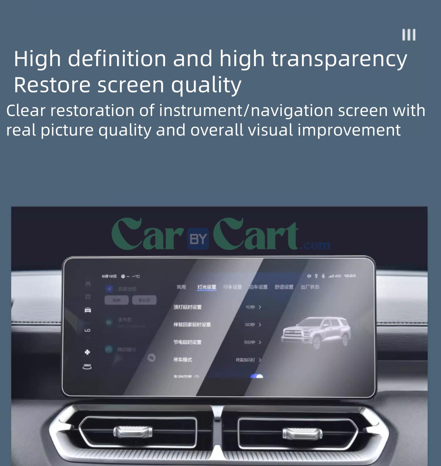 2025 HAVAL H5 Navigation+Dashboard HD Tempered Film