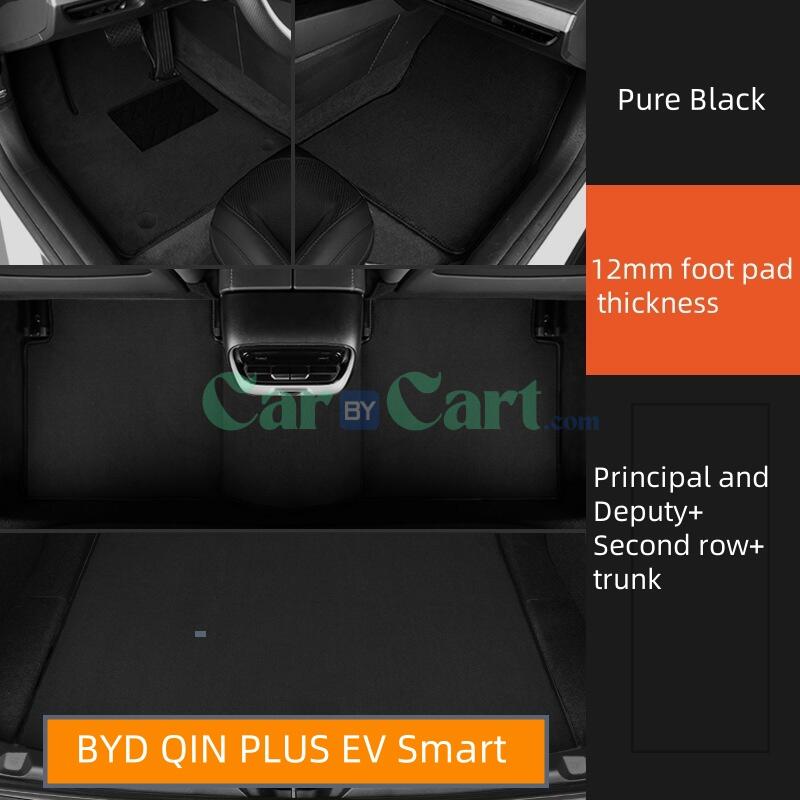 2025 BYD Qin PLUS EV Smart 【 Complete Set 】 Foot Mat+Tail Box Mat - Nylon Carpet