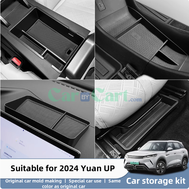 2024 Yuan UP Storage boxes located behind the center console, armrest box, screen, and under the seats