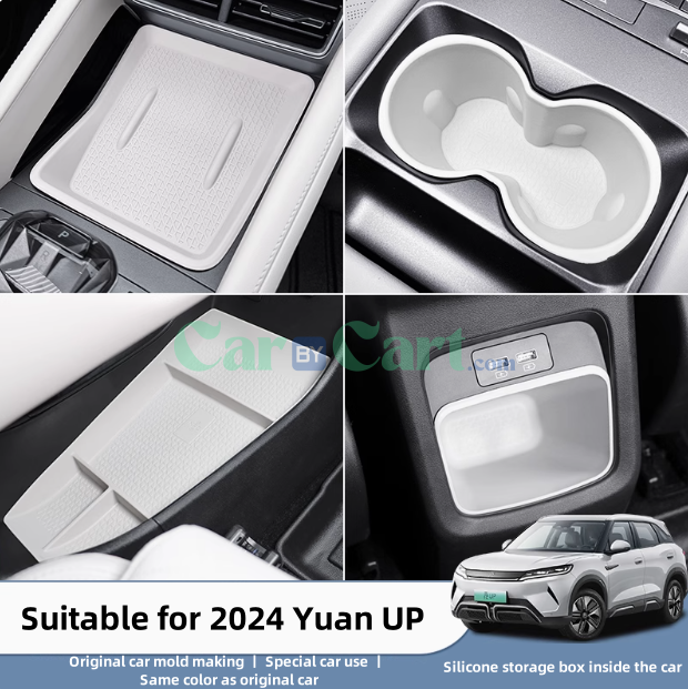 2024 Yuan UP Car interior silicone decoration 5-piece set
