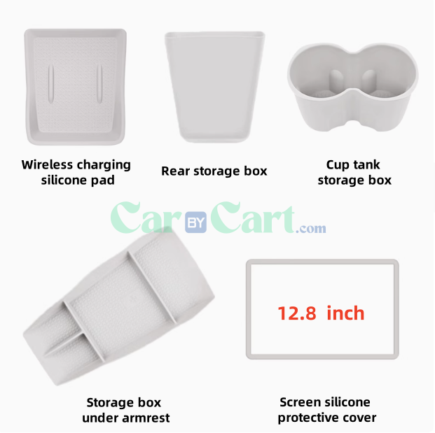 طقم ديكور سيلكون لداخلية سيارة يوان UP 2024 مكون من 5 قطع.
