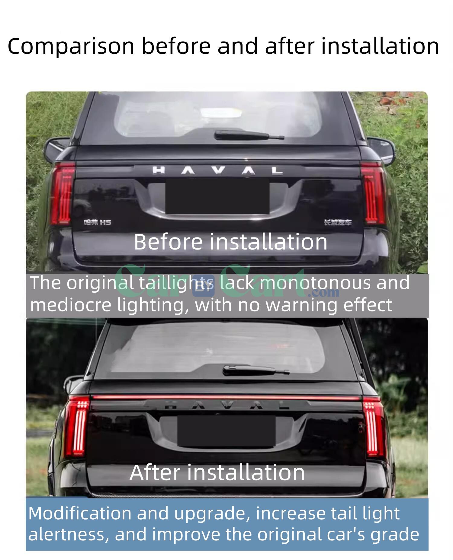 2025 HAVAL H5 LED taillights for the rear tailgate of the car