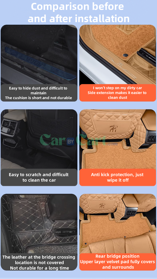 2024 أغنية L DM-i حصائر أرضية وحصائر لصندوق الأمتعة ووسادة مقعد خلفي ضد الركلات.