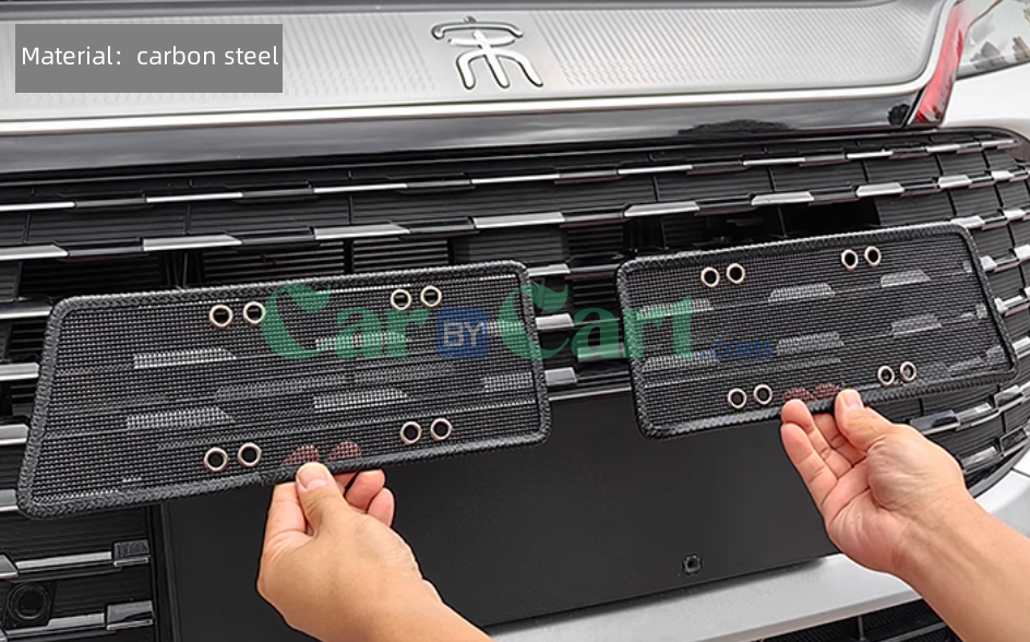 شبكة ضد الحشرات الذكية والداهية السوداء لسيارة 2025 BYD Song L DM-i Smart (طقم من قطعتين)